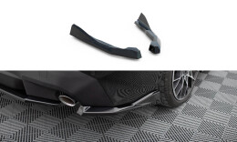 Heck Ansatz Flaps Diffusor V.2 passend für BMW 2 Coupe G42 schwarz Hochglanz