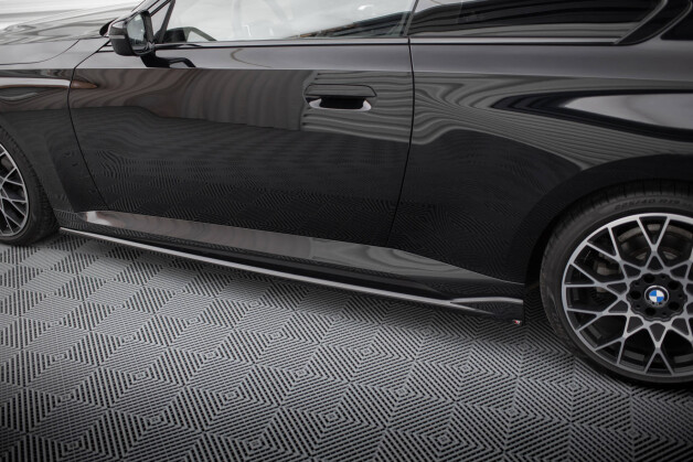 Street+ Seitenschweller Leisten V.2 passend für BMW 2 Coupe G42 schwarz Hochglanz