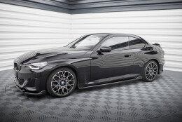 Seitenschweller Ansatz Cup Leisten V.2 passend für BMW 2 Coupe G42 schwarz Hochglanz