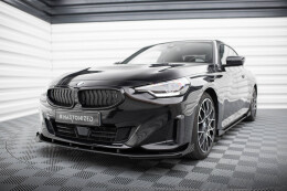 Front Ansatz Flaps für BMW 2 Coupe G42 schwarz Hochglanz