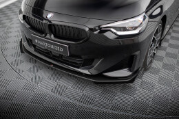 Front Stoßstange Flaps für BMW 2 Coupe G42 schwarz Hochglanz