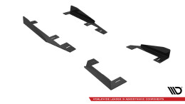 Seitenschweller Flaps passend für BMW 2 Coupe G42 schwarz Hochglanz