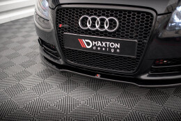Cup Spoilerlippe Front Ansatz passend für Audi A4 S-Line B7 schwarz Hochglanz