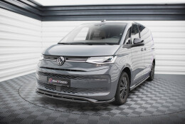 Street+ Spoilerlippe Front Ansatz V.1 passend für VW Multivan T7 schwarz Hochglanz
