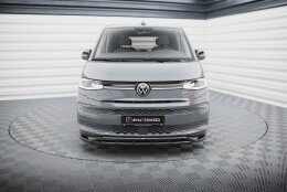 Street+ Spoilerlippe Front Ansatz V.1 passend für VW Multivan T7 schwarz Hochglanz