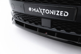 Cup Spoilerlippe Front Ansatz passend für VW Multivan Lang T7 schwarz Hochglanz