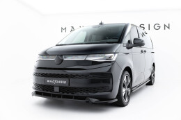 Cup Spoilerlippe Front Ansatz passend für VW Multivan Lang T7 schwarz Hochglanz