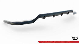 Mittlerer Cup Diffusor Heck Ansatz DTM Look passend für VW Multivan T7 schwarz Hochglanz