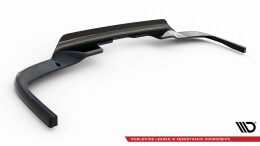 Mittlerer Cup Diffusor Heck Ansatz DTM Look passend für VW Multivan T7 schwarz Hochglanz