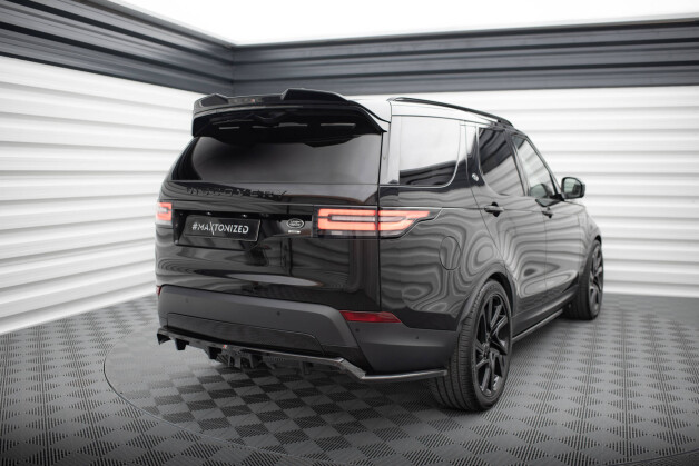 Mittlerer Cup Diffusor Heck Ansatz DTM Look passend für Land Rover Discovery HSE Mk5 schwarz Hochglanz