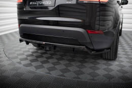 Mittlerer Cup Diffusor Heck Ansatz DTM Look für Land Rover Discovery HSE Mk5 schwarz Hochglanz