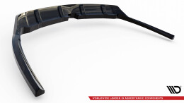 Mittlerer Cup Diffusor Heck Ansatz DTM Look passend für Land Rover Discovery HSE Mk5 schwarz Hochglanz