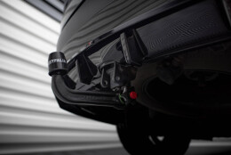 Mittlerer Cup Diffusor Heck Ansatz DTM Look passend für Land Rover Discovery HSE Mk5 schwarz Hochglanz