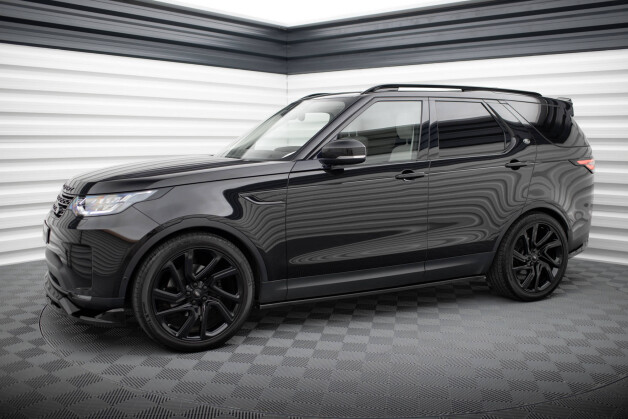 Seitenschweller Ansatz Cup Leisten passend für Land Rover Discovery HSE Mk5 schwarz Hochglanz
