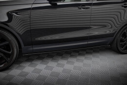Seitenschweller Ansatz Cup Leisten passend für Land Rover Discovery HSE Mk5 schwarz Hochglanz