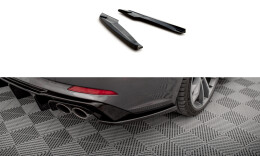 Heck Ansatz Flaps Diffusor passend für Audi S5 Coupe / Sportback F5 schwarz Hochglanz