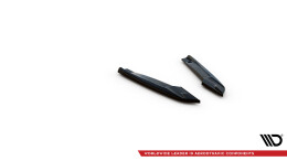 Heck Ansatz Flaps Diffusor passend für Audi S5 Coupe / Sportback F5 schwarz Hochglanz