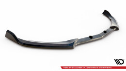 Cup Spoilerlippe Front Ansatz V.2 passend für Mercedes-AMG C63 Limousine / Kombi W205 Facelift schwarz Hochglanz