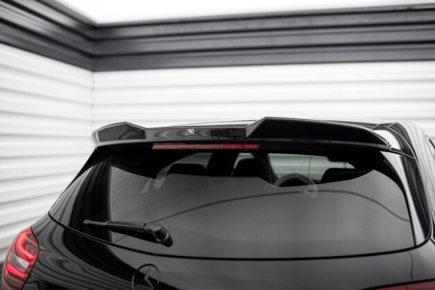 Heck Spoiler Aufsatz Abrisskante 3D passend für Mercedes-Benz A AMG-Line W176 Facelift schwarz Hochglanz