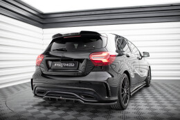 Heck Spoiler Aufsatz Abrisskante 3D passend für Mercedes-Benz A AMG-Line W176 Facelift schwarz Hochglanz