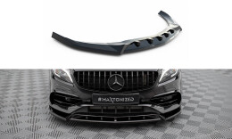 Cup Spoilerlippe Front Ansatz V.2 für Mercedes A AMG-Line W176 FL schwarz Hochglanz