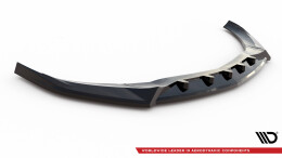Cup Spoilerlippe Front Ansatz V.2 für Mercedes-Benz A AMG-Line W176 Facelift schwarz Hochglanz