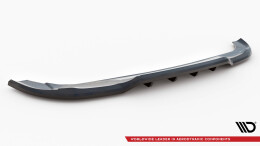 Mittlerer Cup Diffusor Heck Ansatz DTM Look passend für Mercedes-Benz A AMG-Line W176 Facelif schwarz Hochglanz