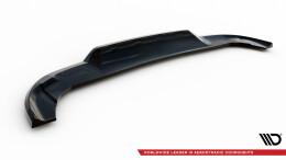 Mittlerer Cup Diffusor Heck Ansatz DTM Look passend für Mercedes-Benz A AMG-Line W176 Facelif schwarz Hochglanz