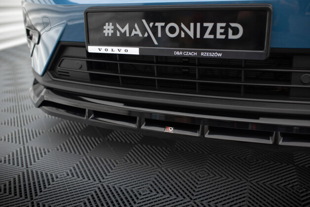 Cup Spoilerlippe Front Ansatz passend für Volvo C40 Mk1 schwarz Hochglanz