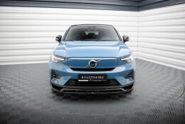 Cup Spoilerlippe Front Ansatz passend für Volvo C40 Mk1 schwarz Hochglanz