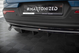 Mittlerer Cup Diffusor Heck Ansatz DTM Look passend für Volvo C40 Mk1 schwarz Hochglanz