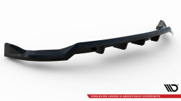 Mittlerer Cup Diffusor Heck Ansatz DTM Look passend für Volvo C40 Mk1 schwarz Hochglanz
