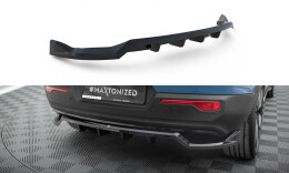 Street+ Mittlerer Diffusor RACE Heck Ansatz passend für Volvo C40 Mk1 schwarz Hochglanz