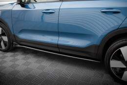 Seitenschweller Ansatz Cup Leisten passend für Volvo C40 Mk1 schwarz Hochglanz