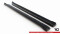 Seitenschweller Ansatz Cup Leisten passend für Porsche Cayenne Sport Design Mk3 / Standard Mk3 Facelift schwarz Hochglanz