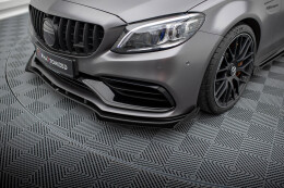 Front Ansatz Flaps für Mercedes-AMG C63 Limousine / Kombi W205 Facelift Flaps Hochglanz