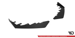 Front Stoßstange Flaps passend für Mercedes-AMG C63 Limousine / Kombi W205 FL schwarz Hochglanz