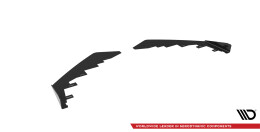 Front Stoßstange Flaps passend für Mercedes-AMG C63 Limousine / Kombi W205 FL schwarz Hochglanz