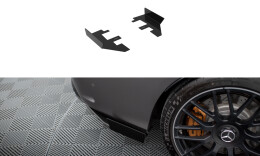 Hintere Seiten Flaps für Mercedes-AMG C63 Limousine / Kombi W205 Facelift schwarz Hochglanz