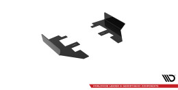 Hintere Seiten Flaps passend für Mercedes-AMG C63 Limousine / Kombi W205 FL schwarz Hochglanz