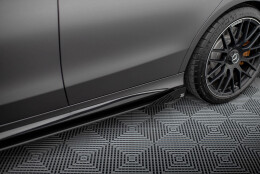 Seitenschweller Flaps passend für Mercedes-AMG C63 Limousine / Kombi W205 Facelift FLAPS HOCHGLANZ