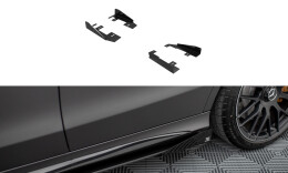 Seitenschweller Flaps passend für Mercedes-AMG C63 Limousine / Kombi W205 FL schwarz Hochglanz