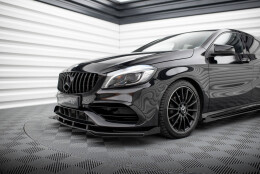 Front Stoßstange Flaps passend für Mercedes-Benz A AMG-Line W176 Facelift FLAPS HOCHGLANZ