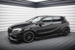 Seitenschweller Flaps passend für Mercedes-Benz A AMG-Line W176 Facelift FLAPS HOCHGLANZ