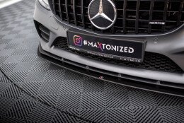 Street Pro Cup Spoilerlippe Front Ansatz passend für Mercedes-AMG C43 Coupe C205 Facelift SCHWARZ