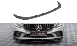 Street Pro Cup Spoilerlippe Front Ansatz passend für Mercedes-AMG C43 Coupe C205 Facelift rot