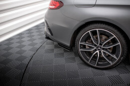 Street Pro Heck Ansatz Flaps Diffusor für Mercedes-AMG C43 Coupe C205 Facelift schwarz