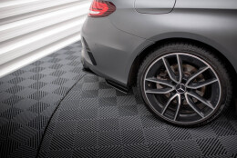 Street Pro Heck Ansatz Flaps Diffusor passend für Mercedes-AMG C43 Coupe C205 Facelift rot