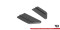 Street Pro Heck Ansatz Flaps Diffusor passend für Mercedes-AMG C43 Coupe C205 Facelift rot