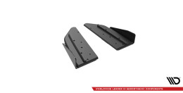 Street Pro Heck Ansatz Flaps Diffusor passend für Mercedes-AMG C43 Coupe C205 Facelift rot+ Hochglanz Flaps